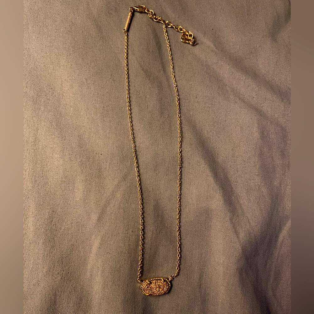 kendra scott rose gold drusy geode necklace with rose gold chain